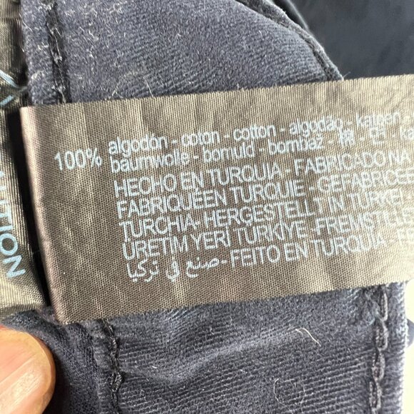 Zara Pants Women's 29x29* High Rise Wide Leg Dark Blue Faded Cargos Tag 4 - Picture 8 of 16